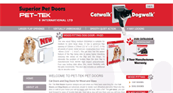 Desktop Screenshot of catwalk-petdoors.com