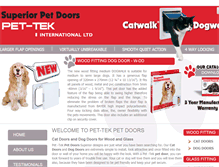 Tablet Screenshot of catwalk-petdoors.com